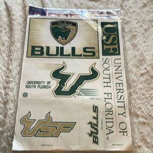 Vintage USF bulls decals